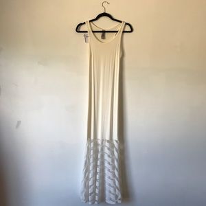 NWT Go Couture Ivory Maxi Dress